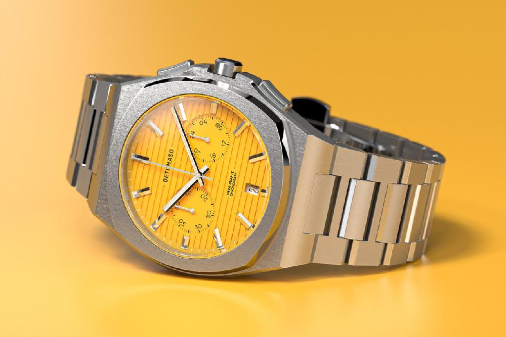 detomaso VOLTRE CHRONOGRAPH FIRST EDITION GIALLO
