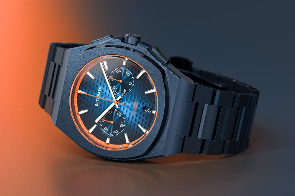 detomaso VOLTRE CHRONOGRAPH FIRST EDITION BLUE ORANGE