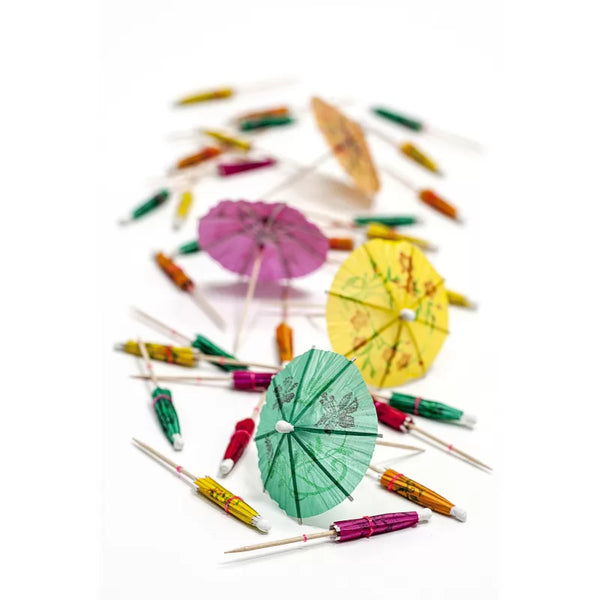 Dexam CellarDine Cocktail Umbrellas (Pack Of 50) - Assorted Colours