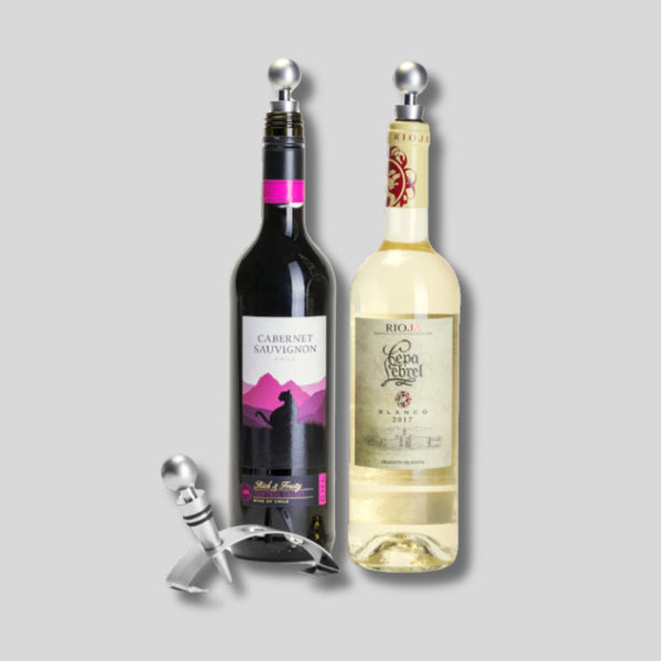 Dexam CellarDine Three Piece Wine Stopper Set With Stand