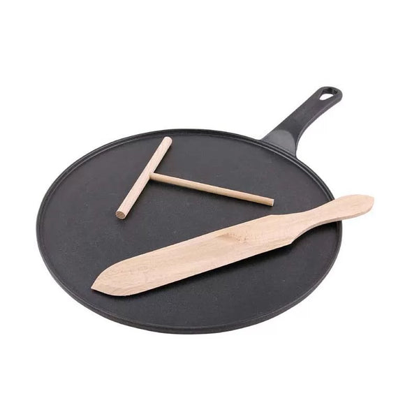 dexam Chasseur 30cm Crepe Pan with Tools - Matt Black