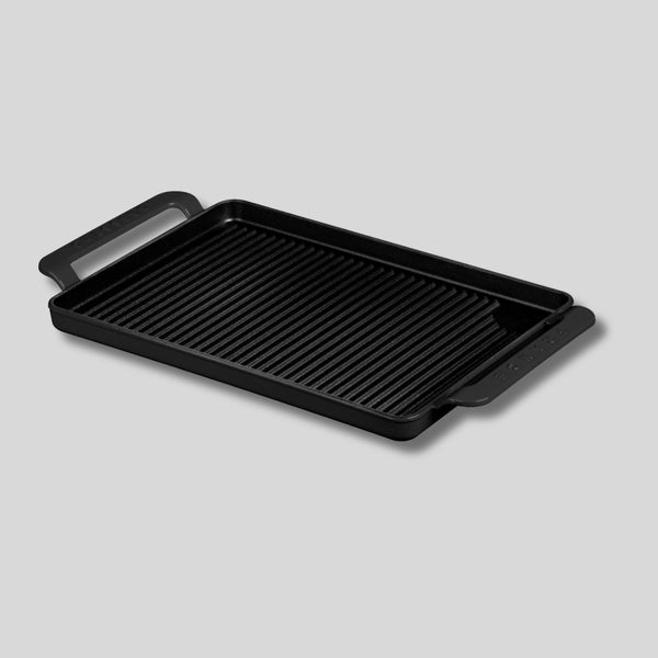 dexam Chasseur 42 x 24cm Rectangular Grill Pan - Matt Black