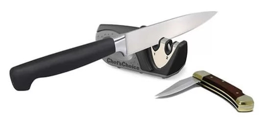 Dexam Chefs Choice 476 2-Stage Compact Manual Knife Sharpener - Black