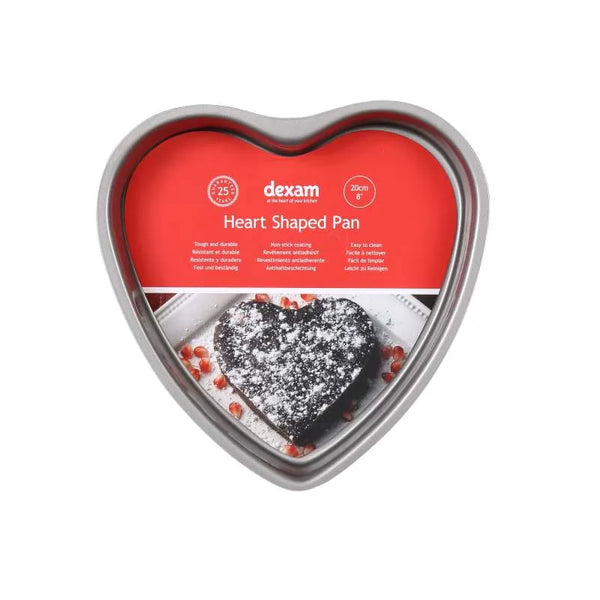 dexam 8"/20cm Non-Stick Heart Shaped Pan
