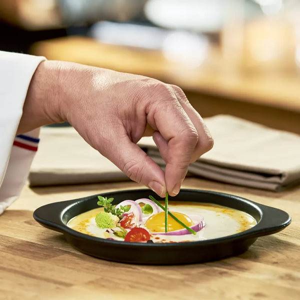 Dexam Chasseur 16cm Round Egg Dish - Matt Black