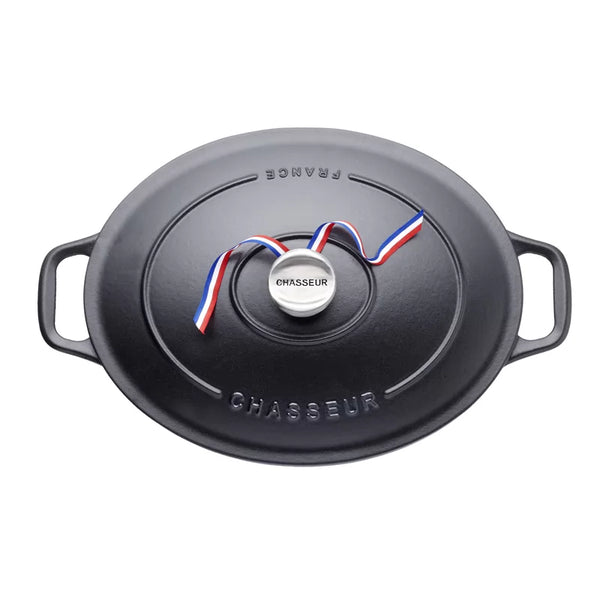 Dexam Chasseur 27cm Oval Casserole - Matt Black