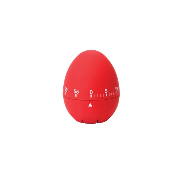 dexam Egg Shaped Soft Touch Timer - Red