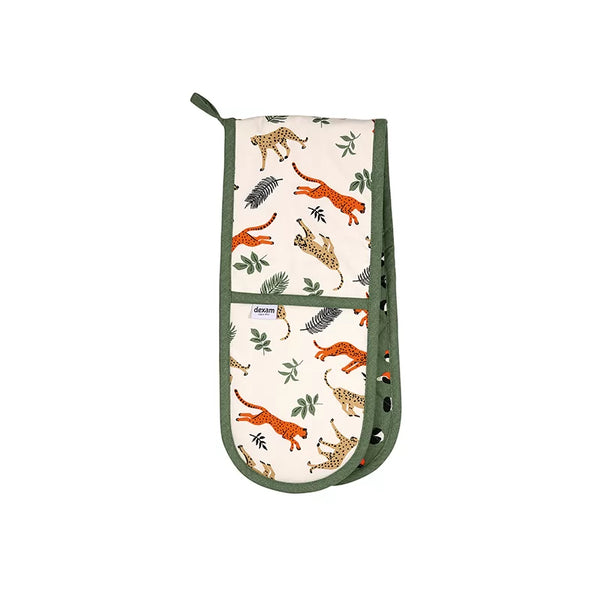 dexam Leopard Print Double Oven Gloves