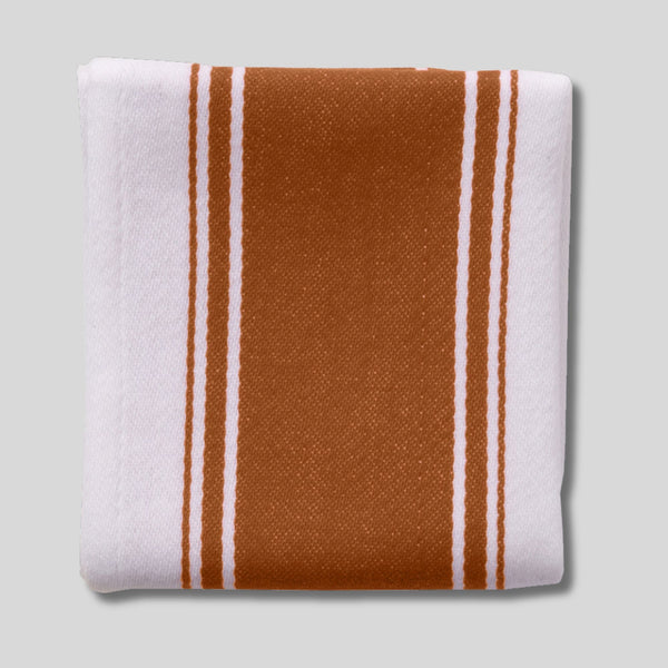 dexam Love Colour Striped Tea Towel - Terracotta