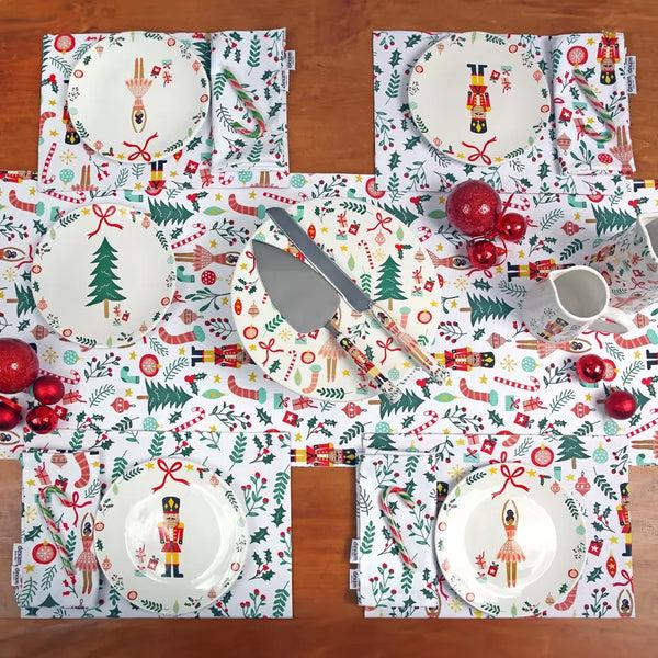 Dexam Nutcracker Recycled Cotton Set Of 4 Napkins