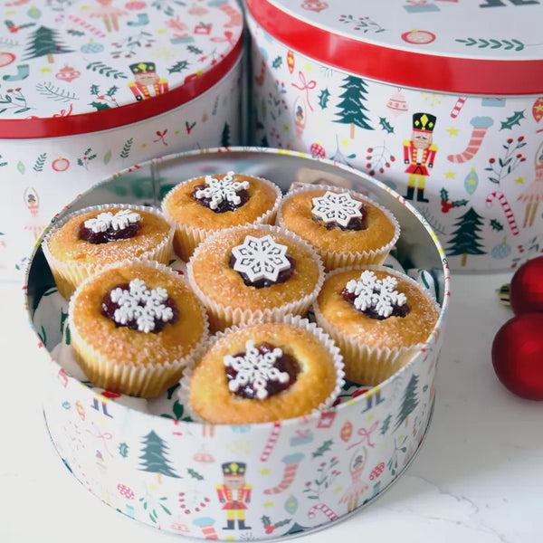 Dexam Nutcracker Set Of 3 Round Cake Tins