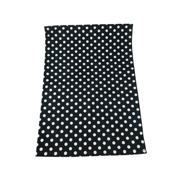 Dexam Polka Dot Tea Towel - Slate Grey