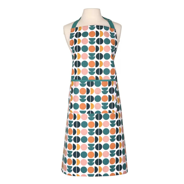 dexam Retro Spot Recycled Cotton Adult Apron - Teal