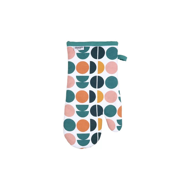 dexam Retro Spot Recycled Cotton Gauntlet - Teal