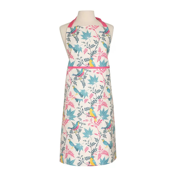 dexam RHS Birds Organic Cotton Adult Apron - Stone