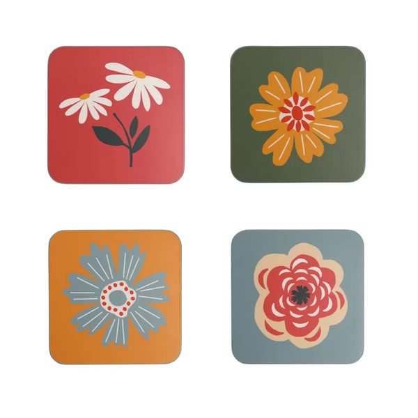 dexam RHS Cottage Garden Set of 4 Coasters - Multi