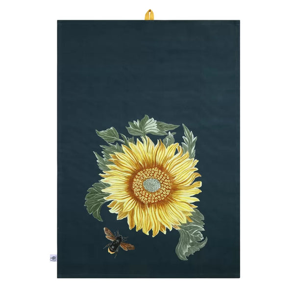 Dexam RHS Sunflower Set Of 2 Tea Towels - Navy