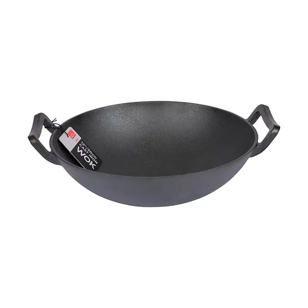 Dexam School Of Wok 12"/30cm Cast Iron Wok