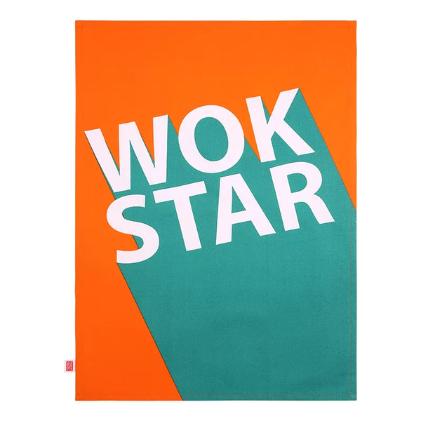 dexam School of Wok Wok Star Tea Towel - Multi