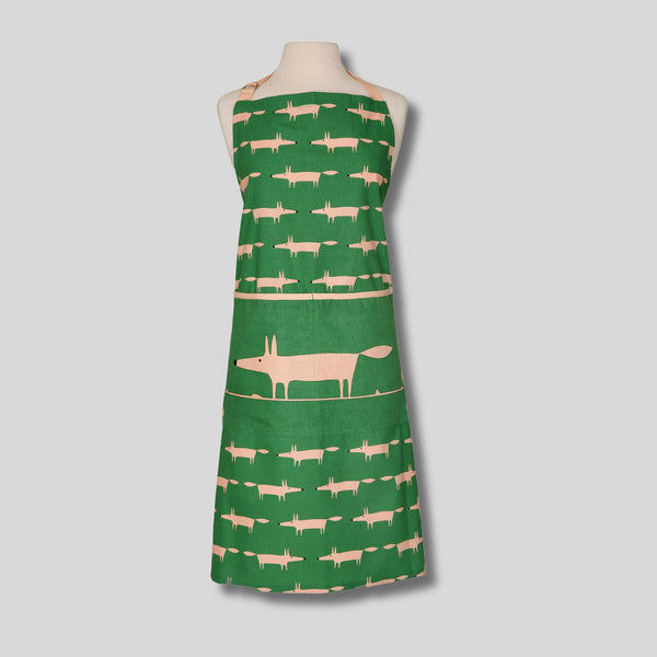 dexam Scion Mr Fox Adult Apron - Mint Leaf