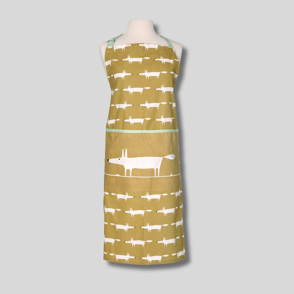 dexam Scion Mr Fox Adult Apron - Ochre