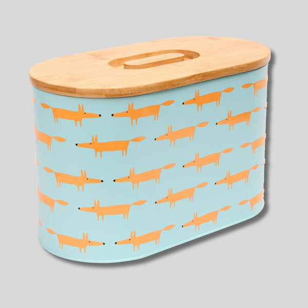 dexam Scion Mr Fox Bread Bin - Blue