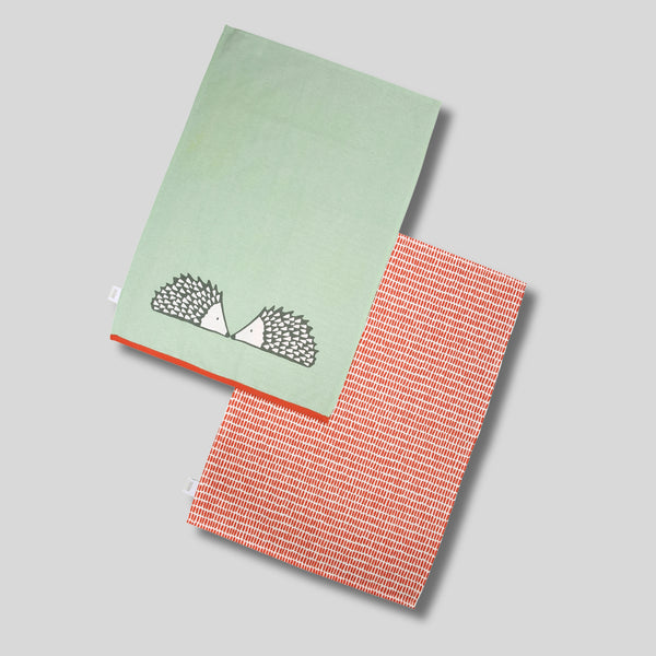 dexam Scion Spike Set of 2 Tea Towels - Sage
