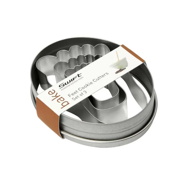 dexam Set of 3 Feet Cookie Cutters