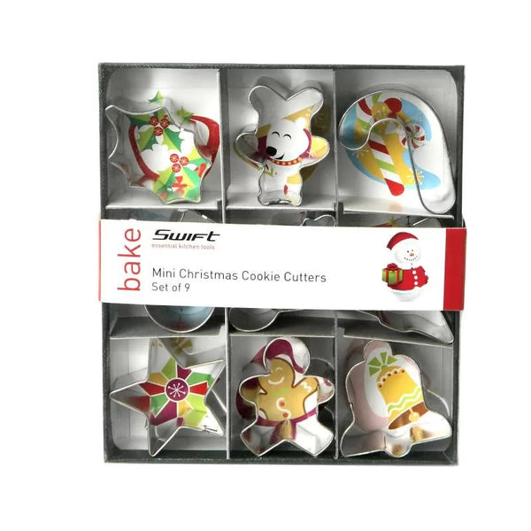 dexam Set of 9 Mini Christmas Cookie Cutters