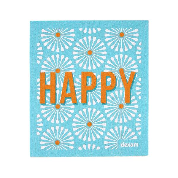 dexam Swedish Dishcloth Happy