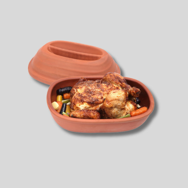 dexam Terracotta Chicken Roaster with Lid