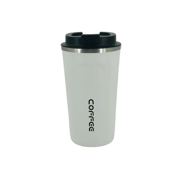 dexam Travel Mug 380ml - White with Black Lid