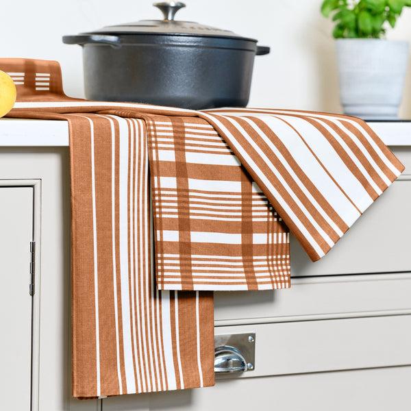 Dexam Love Colour Set Of 3 Extra-Large Tea Towels – Terracotta