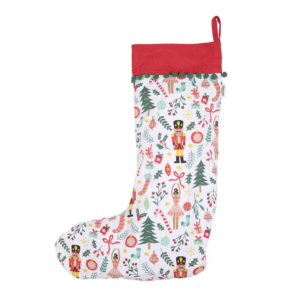 dexam Nutcracker Recycled Cotton Christmas Stocking