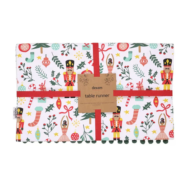 Dexam Nutcracker Recycled Cotton Reversible Table Runner
