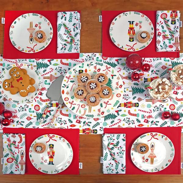 Dexam Nutcracker Recycled Cotton Reversible Table Runner