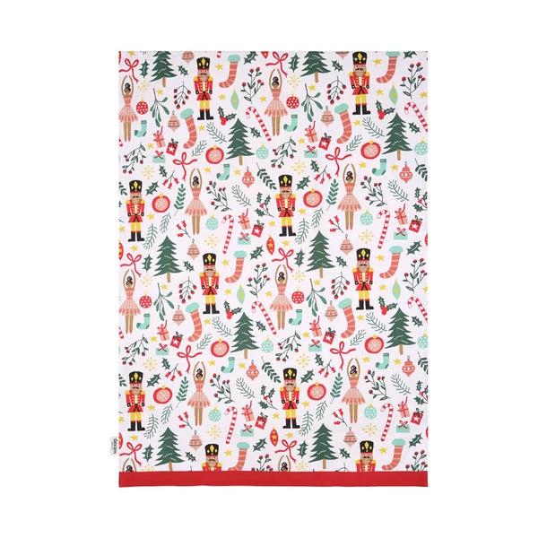 Dexam Nutcracker Recycled Cotton Set Of 2 Tea Towels