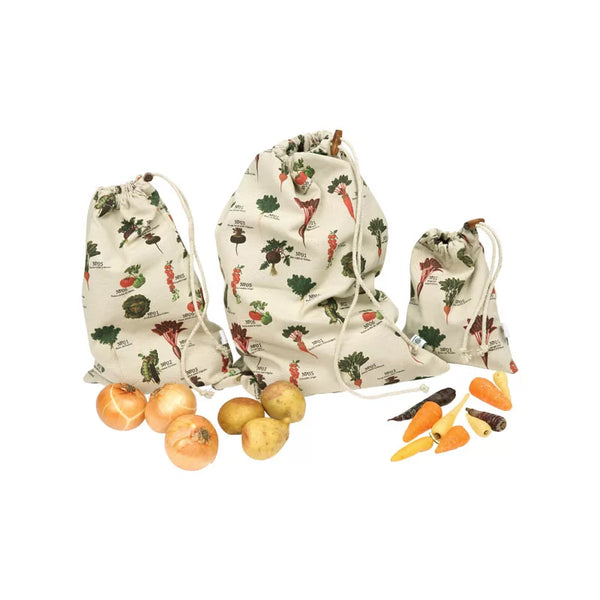 Dexam RHS Benary Vegetables Set Of 3 Vegetable Storage Bags