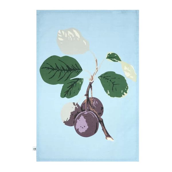 Dexam RHS Hooker Fruit Organic Cotton Set Of 2 Tea Towels - Blue
