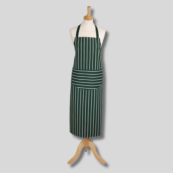 Dexam Rushbrookes Butchers Stripe Long Adult Apron (Made In UK)