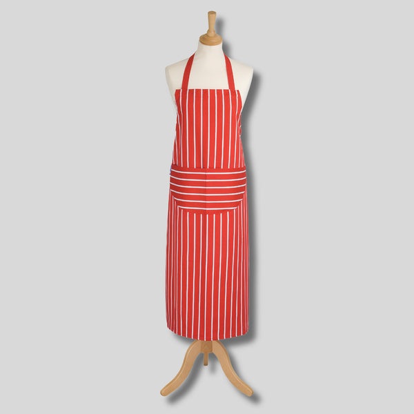 Dexam Rushbrookes Butchers Stripe Long Adult Apron (Made In UK)