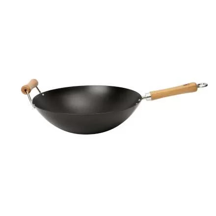 dexam School of Wok 14"/36cm Non-Stick Carbon Steel Wok