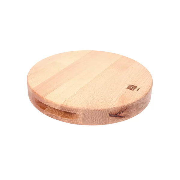 Dexam School Of Wok Beech Round Chopping Block/Board