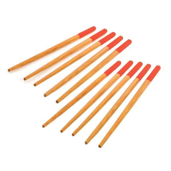dexam School of Wok Set of 5 Pairs Bamboo Chopsticks