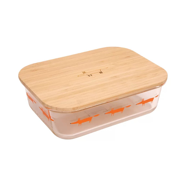 dexam Scion Mr Fox 1520ml Large Rectangular Glass Storage Dish