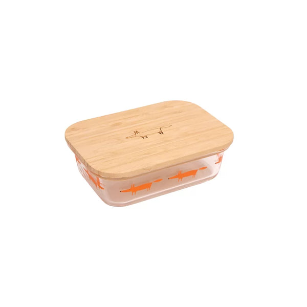 dexam Scion Mr Fox 640ml Small Rectangular Glass Storage Dish
