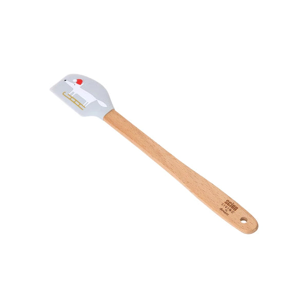 dexam Scion Mr Fox Christmas Mini Silicone Spatula - Grey