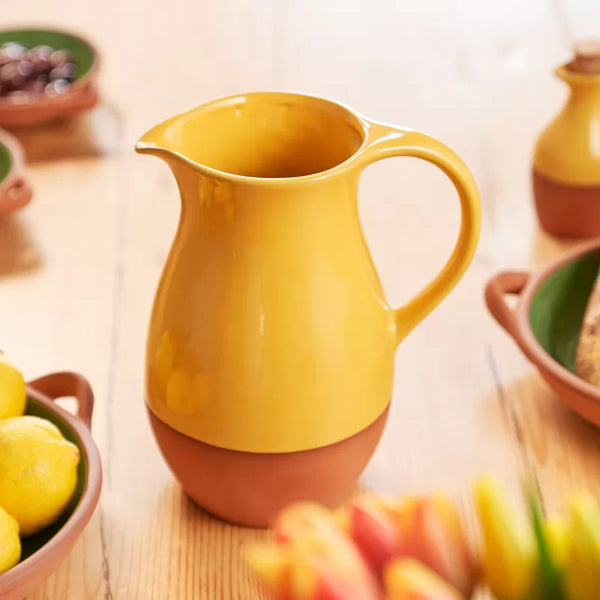 Dexam Sintra Glazed Terracotta Jug | Mediterranean Inspired Serveware