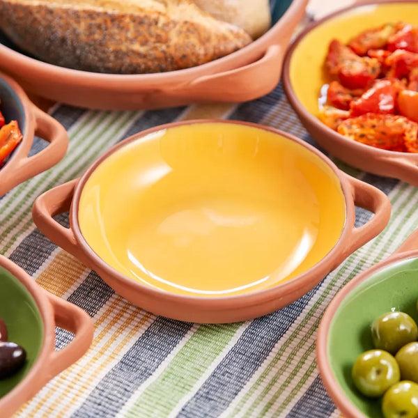 Dexam Sintra Large Glazed Terracotta Tapas Dish | Mediterranean Serveware By Dexam