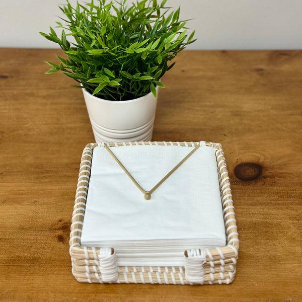Dexam Sintra Seagrass Napkin Holder | Sustainable Handwoven Table Accessory